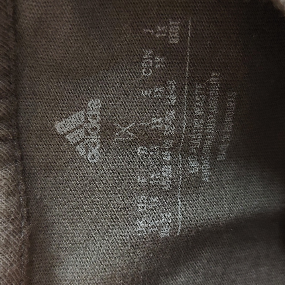 Adidas Women's Charcoal Tee with Starry Gold Logo - Picture 3 of 6